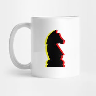 Trippy Knight Piece (Yellow and Red) Mug